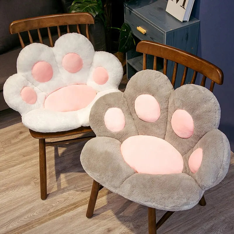 Cojín Kawaii Patita de Gato Suave para Mascotas y Personas