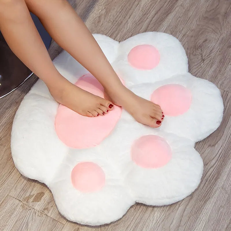 Cojín Kawaii Patita de Gato Suave para Mascotas y Personas