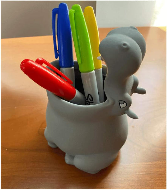 Portacepillos Infantil de Silicona – Divertido, Resistente y Multifuncional con forma de Hipopótamo 