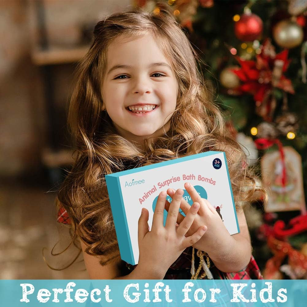  Set de Bombas de Baño Infantiles con Juguete Sorpresa – 6 Aromas Frutales, Veganas y Divertidas – Regalo Perfecto para Niños