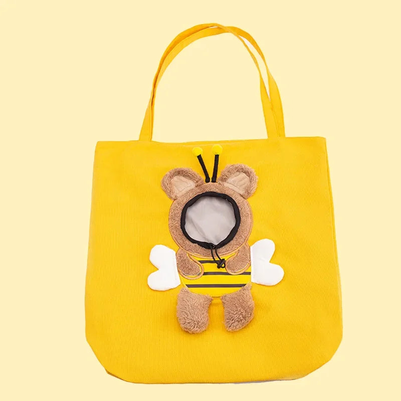 Bolso de Transporte Divertida para Perros y Gatos Pequeños 