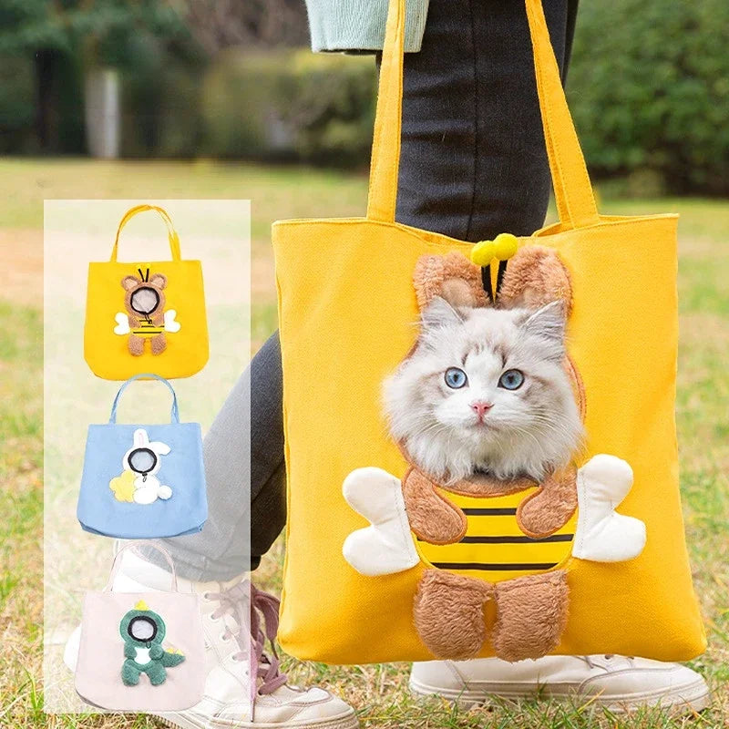 Bolso de Transporte Divertida para Perros y Gatos Pequeños 