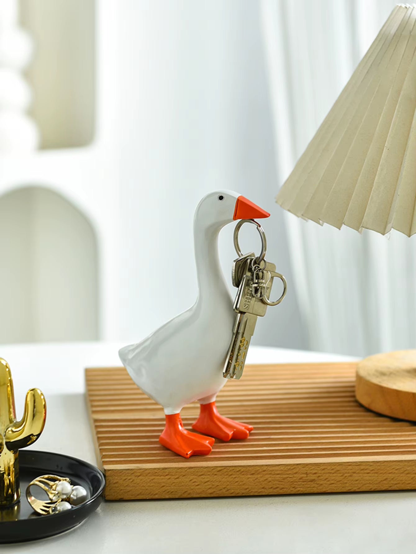 Divertido Llavero Magnético de Ganso de Decoración 