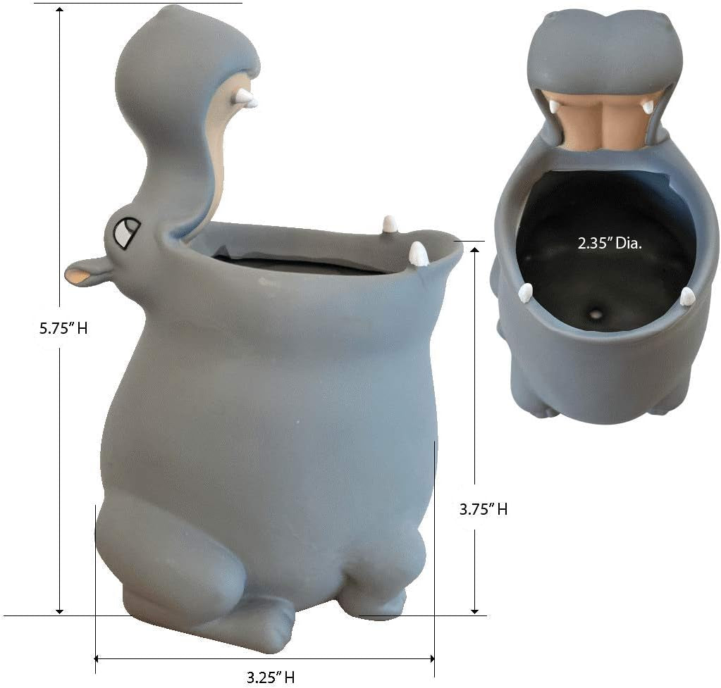 Portacepillos Infantil de Silicona – Divertido, Resistente y Multifuncional con forma de Hipopótamo 