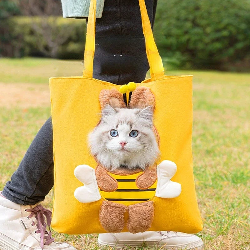 Bolso de Transporte Divertida para Perros y Gatos Pequeños 