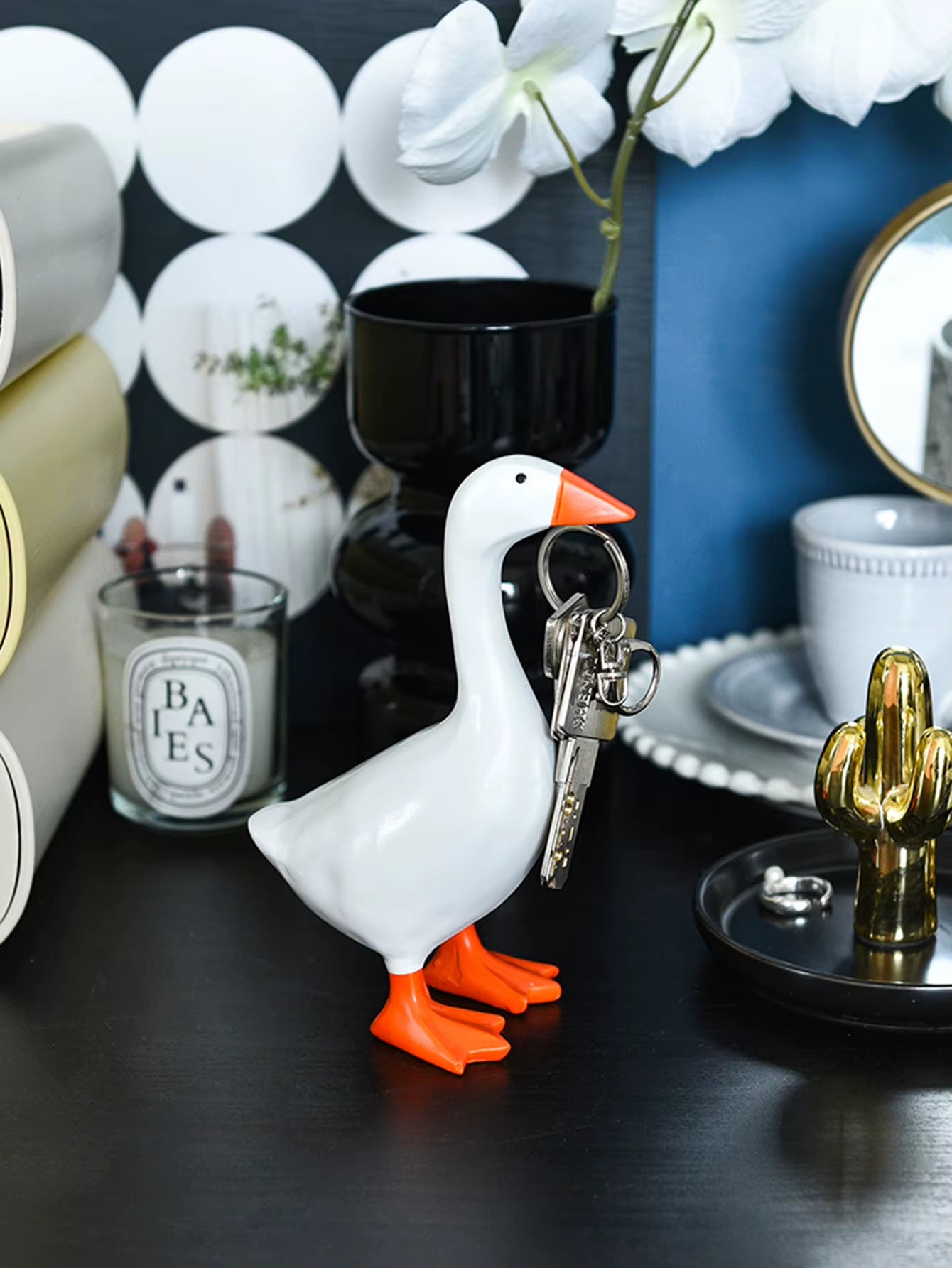 Divertido Llavero Magnético de Ganso de Decoración 