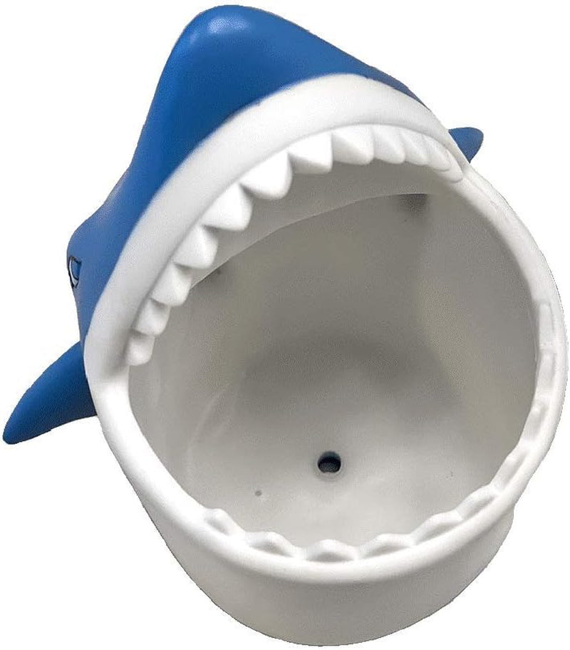 Organizador de cepillos de dientes de silicona con forma de tiburón